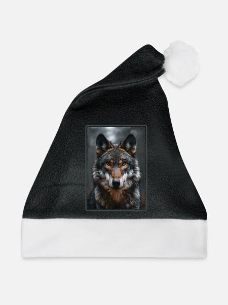 Wölfe Wolf - Weihnachtsmütze - Schwarz/Weiß