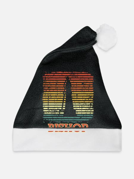 Läufer Schachmatt Sport Schachbrett Schach - Weihnachtsmütze - Schwarz/Weiß - Vorne