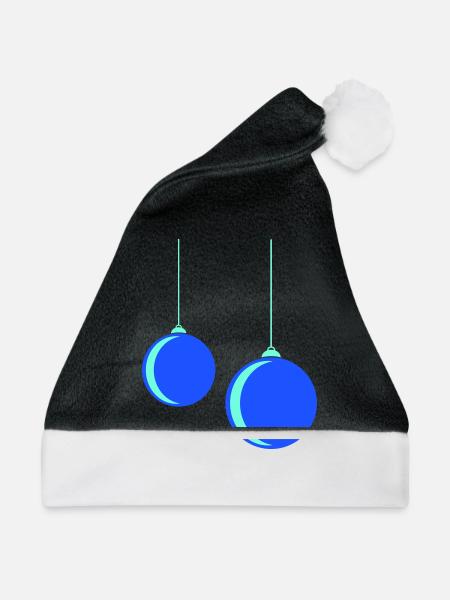 Weihnachtskugel - Weihnachtsmütze - Schwarz/Weiß