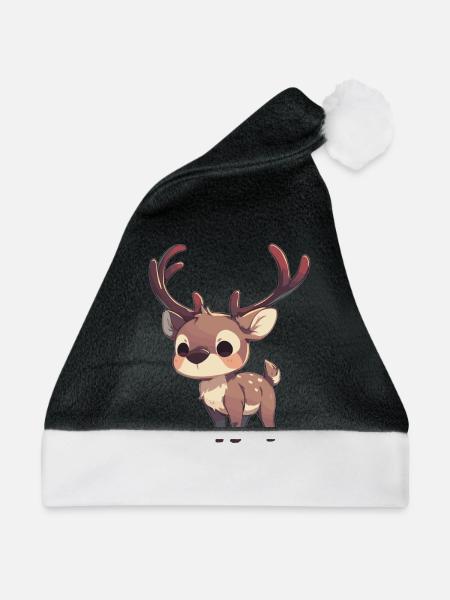 Caribou Karibus Karibu - Weihnachtsmütze - Schwarz/Weiß