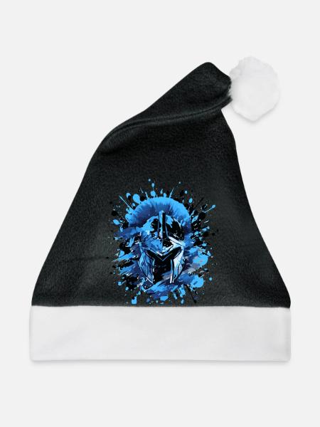 Spartaner Helm Symbol - Weihnachtsmütze - Schwarz/Weiß