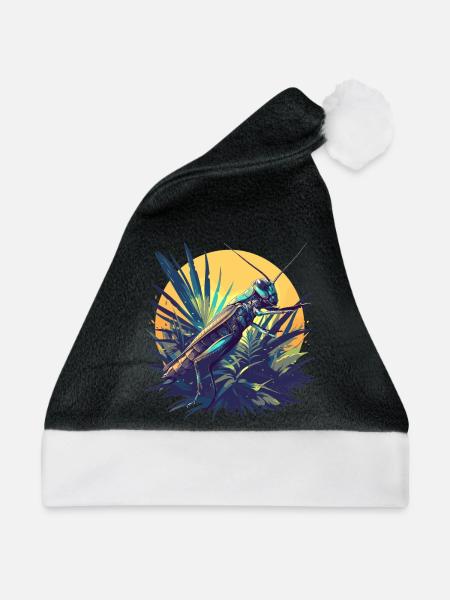 Grillen Grille - Weihnachtsmütze - Schwarz/Weiß