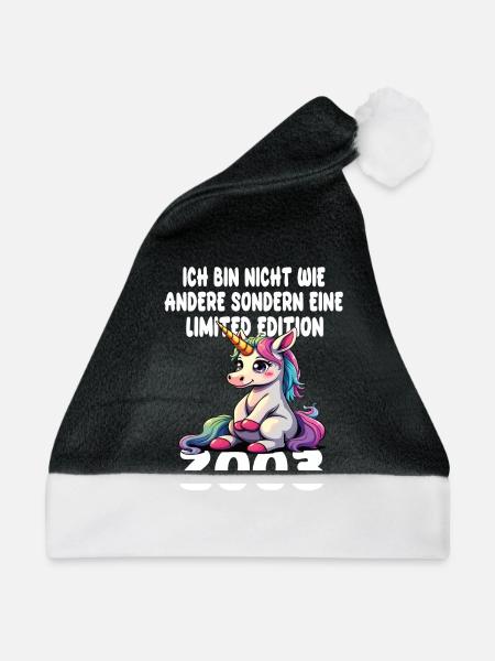 Limited Edition 2003 Geburtstag 2003 Geboren - Weihnachtsmütze - Schwarz/Weiß - Vorne