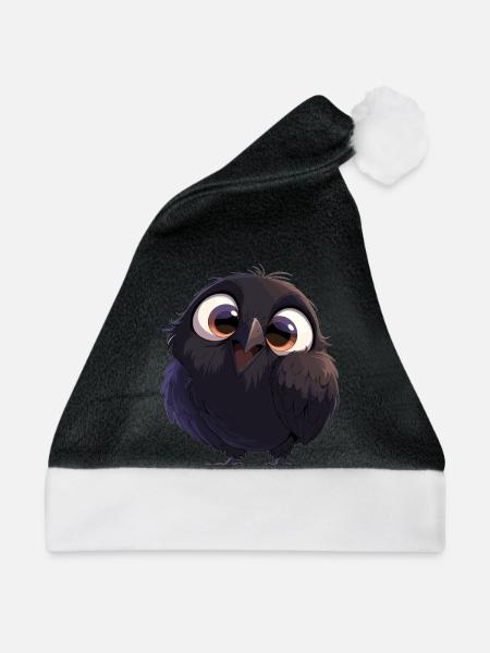 Krähen Krähe - Weihnachtsmütze - Schwarz/Weiß
