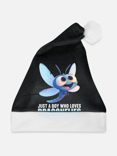 Libellen Libelle - Weihnachtsmütze - Schwarz/Weiß - Vorne