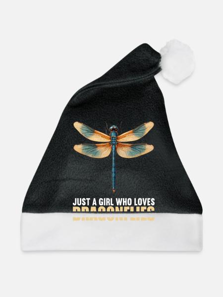 Libellen Libelle - Weihnachtsmütze - Schwarz/Weiß
