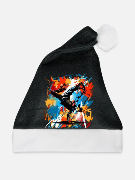 Breakdance - Weihnachtsmütze - Schwarz/Weiß