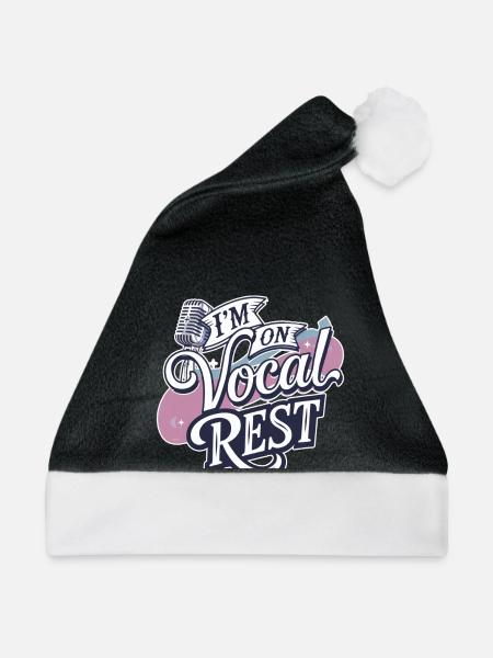 I'm On Vocal Rest 4 - Weihnachtsmütze - Schwarz/Weiß