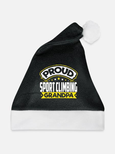Sport Opa Sportklettern Opa - Weihnachtsmütze - Schwarz/Weiß - Vorne