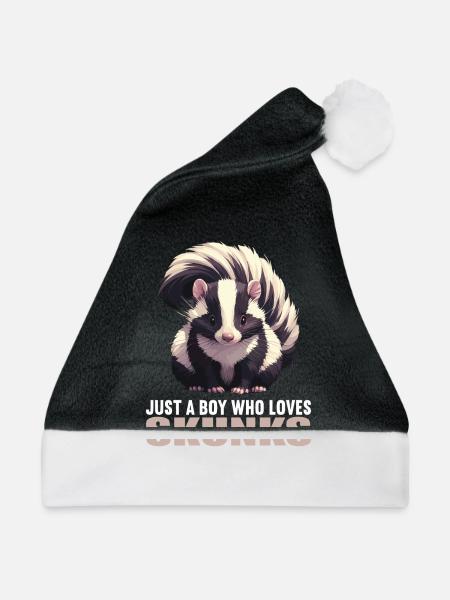 Stinktiere Stinktier - Weihnachtsmütze - Schwarz/Weiß