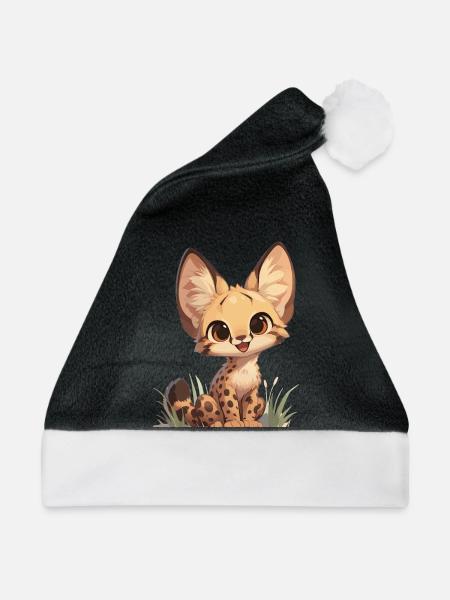 Servale Serval - Weihnachtsmütze - Schwarz/Weiß