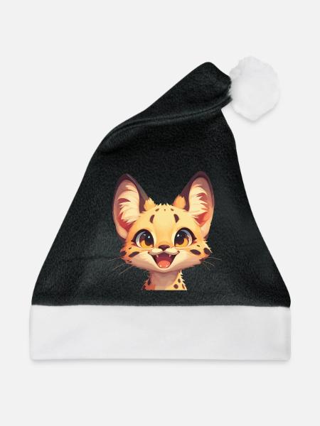 Servale Serval - Weihnachtsmütze - Schwarz/Weiß