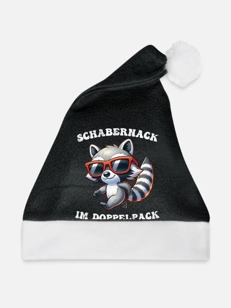 Schabernack im Doppelpack - Weihnachtsmütze - Schwarz/Weiß