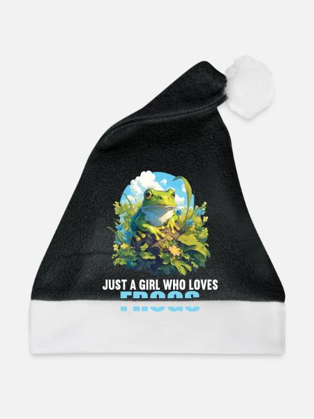 Frosch Frösche - Weihnachtsmütze - Schwarz/Weiß
