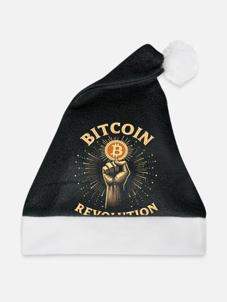 Bitcoin Revolution - Weihnachtsmütze - Schwarz/Weiß