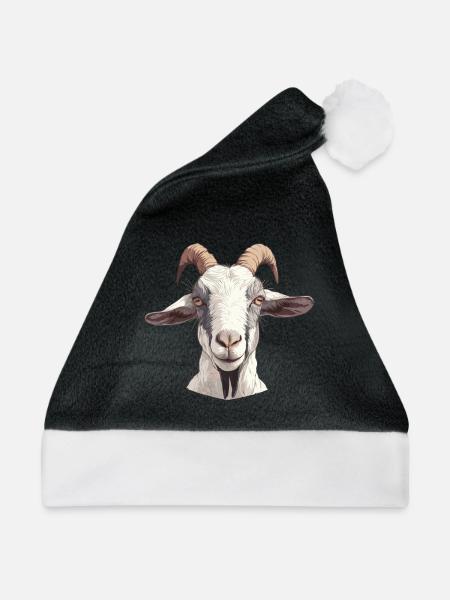 Ziegen Ziege - Weihnachtsmütze - Schwarz/Weiß