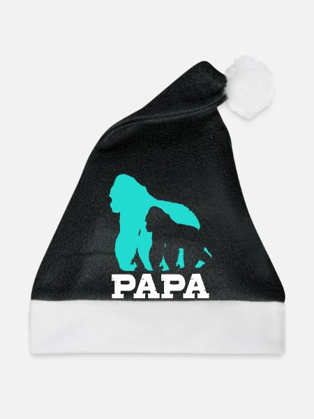 Gorilla - Weihnachtsmütze - Schwarz/Weiß