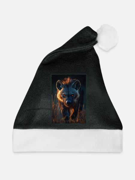 Hyänen Hyäne - Weihnachtsmütze - Schwarz/Weiß