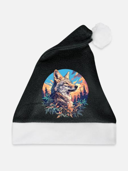 Schakale Schakal - Weihnachtsmütze - Schwarz/Weiß
