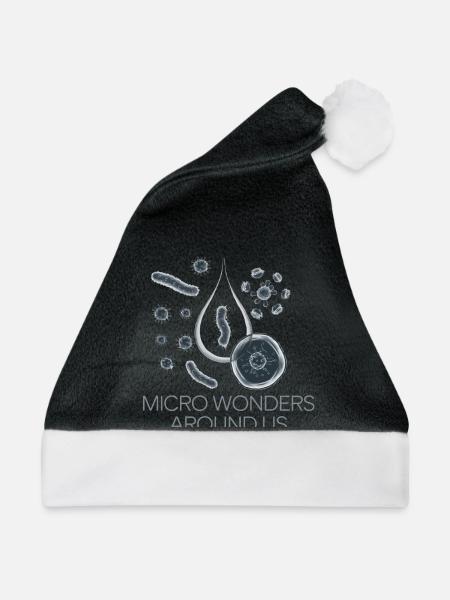 MIKROSKOPISCH KLEINER ORGANISMUS - Weihnachtsmütze - Schwarz/Weiß