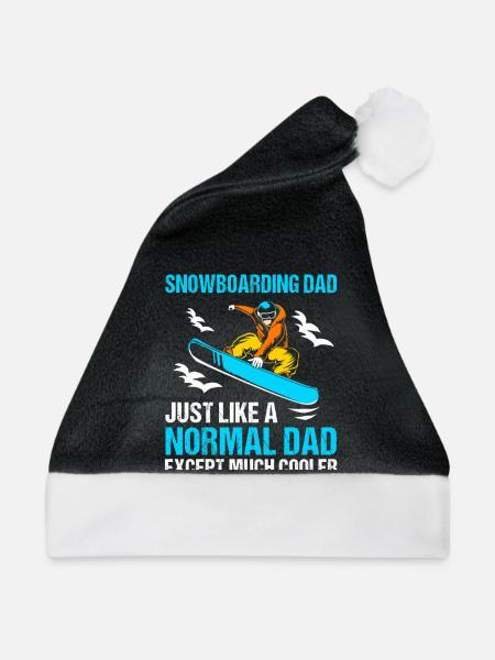 Snowboard Snowboarding Snowboardurlaub Snowboarder - Weihnachtsmütze - Schwarz/Weiß