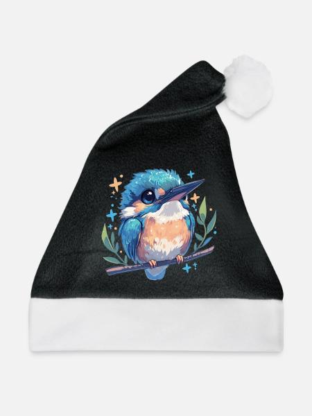 Eisvögel Eisvogel - Weihnachtsmütze - Schwarz/Weiß