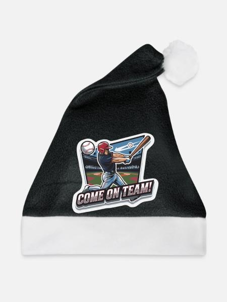 BASEBALL - Weihnachtsmütze - Schwarz/Weiß