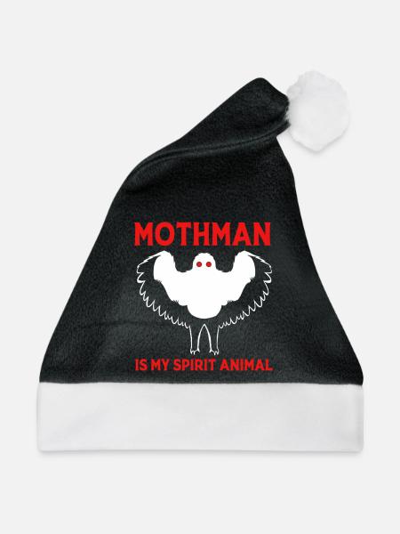 Mottenmann - Weihnachtsmütze - Schwarz/Weiß - Vorne
