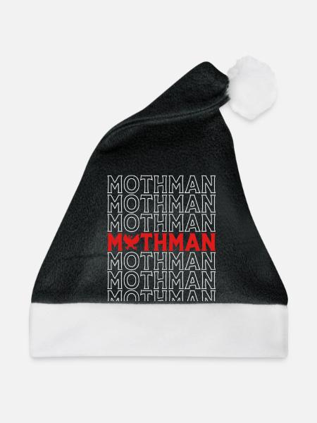 Mottenmann - Weihnachtsmütze - Schwarz/Weiß - Vorne
