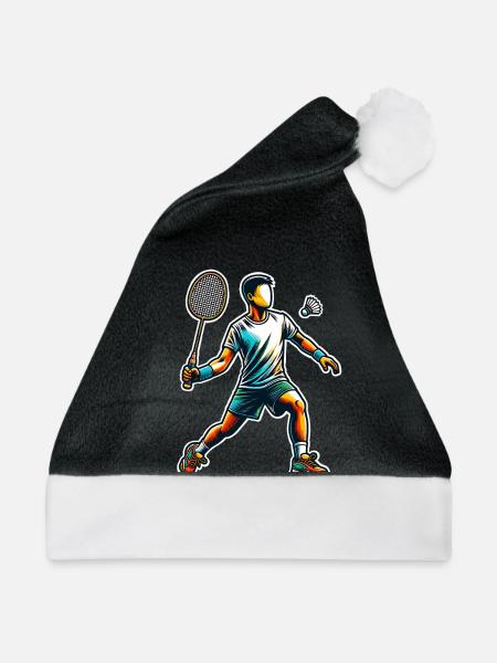 Badminton - Weihnachtsmütze - Schwarz/Weiß