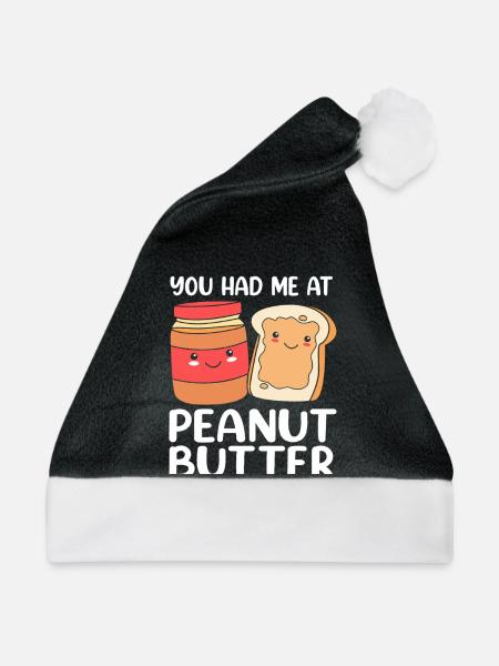 Erdnussbutter - Weihnachtsmütze - Schwarz/Weiß
