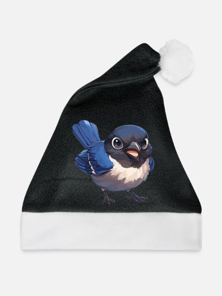 Elstern Elster - Weihnachtsmütze - Schwarz/Weiß