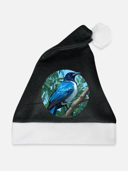 Elstern Elster - Weihnachtsmütze - Schwarz/Weiß