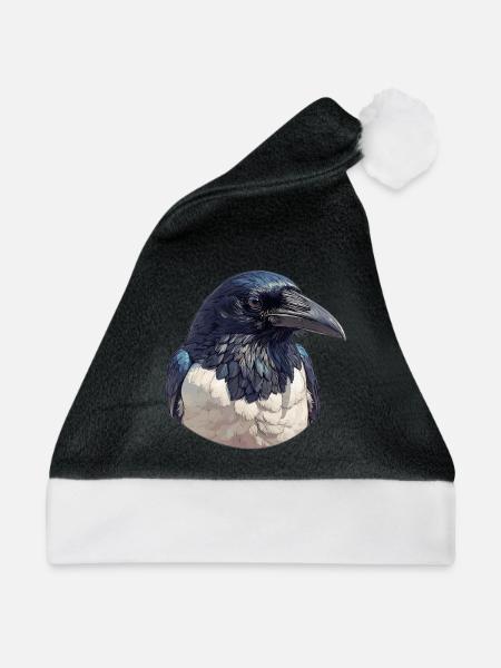 Elstern Elster - Weihnachtsmütze - Schwarz/Weiß