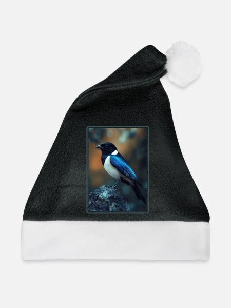 Elstern Elster - Weihnachtsmütze - Schwarz/Weiß