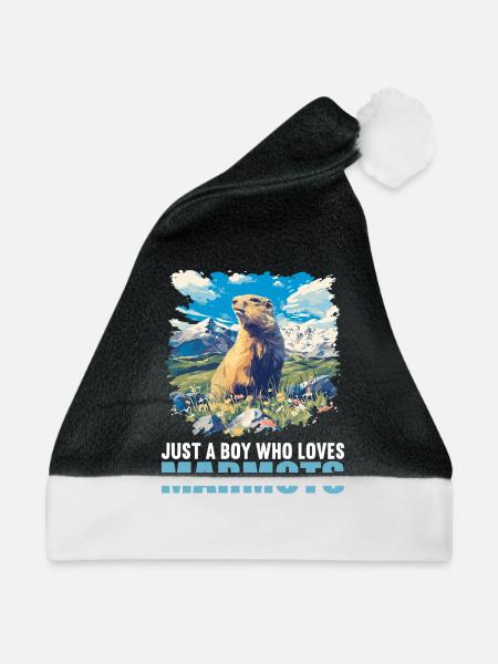Murmeltiere Murmeltier - Weihnachtsmütze - Schwarz/Weiß