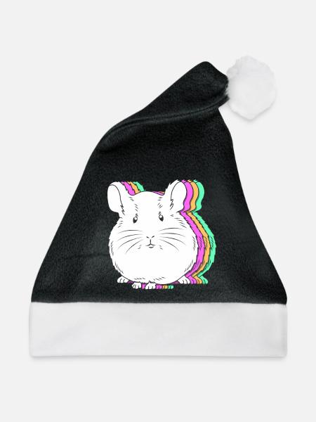 Chinchilla - Weihnachtsmütze - Schwarz/Weiß