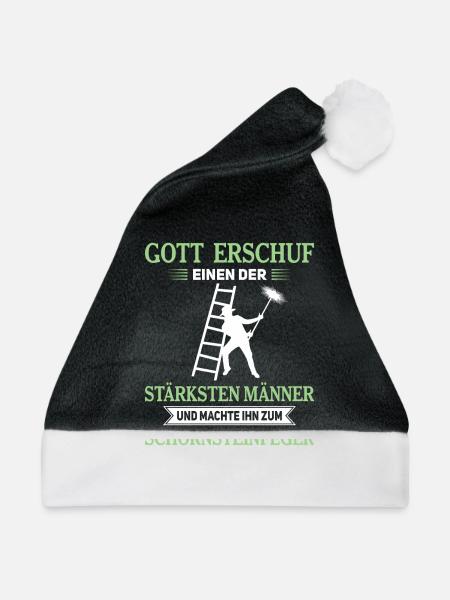 Schornsteinfeger Herren - Weihnachtsmütze - Schwarz/Weiß