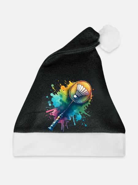 Badminton - Weihnachtsmütze - Schwarz/Weiß