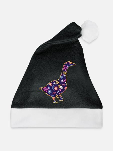 Gans - Weihnachtsmütze - Schwarz/Weiß