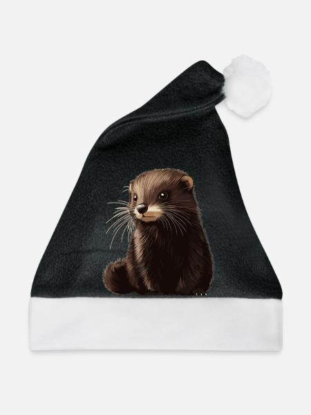Nerze Nerz - Weihnachtsmütze - Schwarz/Weiß
