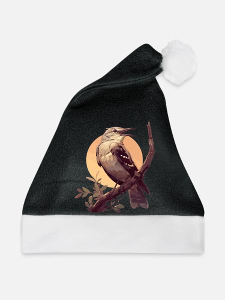 Spottdrosseln Spottdrossel - Weihnachtsmütze - Schwarz/Weiß