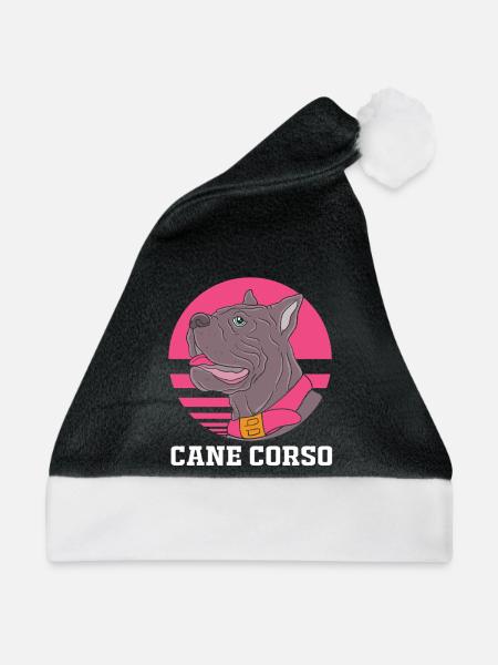 Cane Corso - Weihnachtsmütze - Schwarz/Weiß
