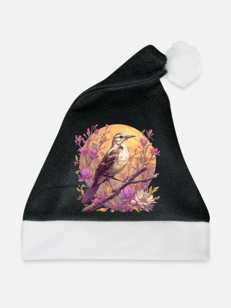 Spottdrosseln Spottdrossel - Weihnachtsmütze - Schwarz/Weiß