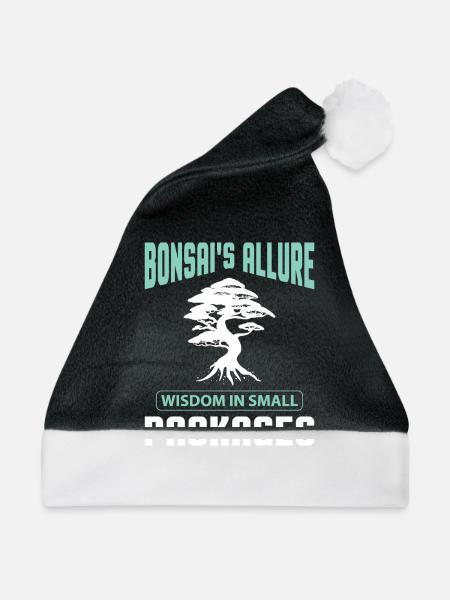 Bonsai Tree - Weihnachtsmütze - Schwarz/Weiß