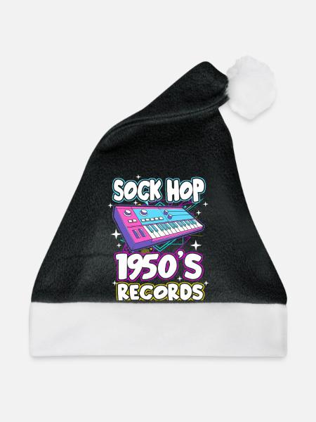 Sock Hop - Weihnachtsmütze - Schwarz/Weiß