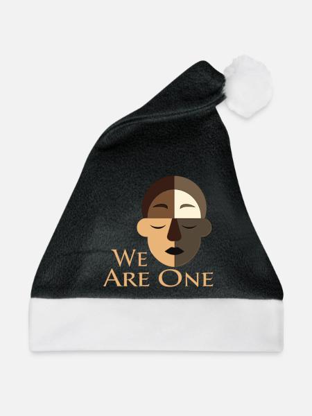 We Are One Vielfalt Gleichberechtigung Toleranz - Weihnachtsmütze - Schwarz/Weiß