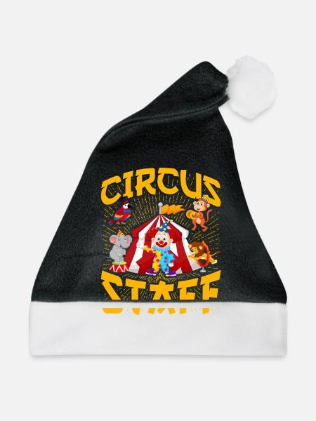 Mitarbeiter des Zirkus - Weihnachtsmütze - Schwarz/Weiß