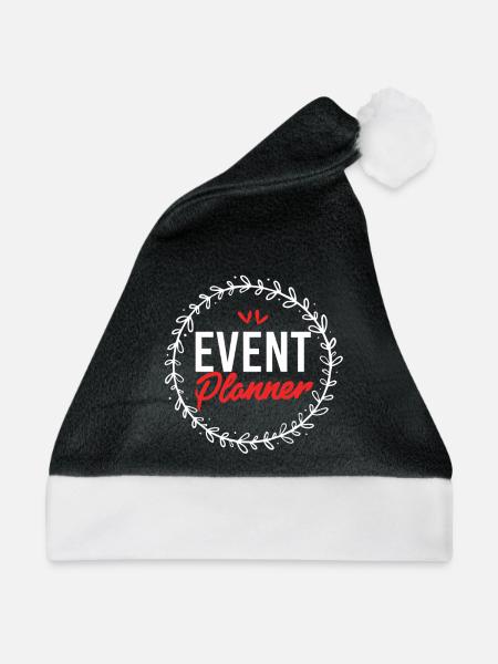 Event Planer - Weihnachtsmütze - Schwarz/Weiß - Vorne