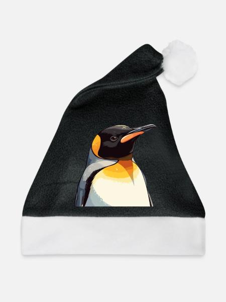 Pinguine Pinguin - Weihnachtsmütze - Schwarz/Weiß